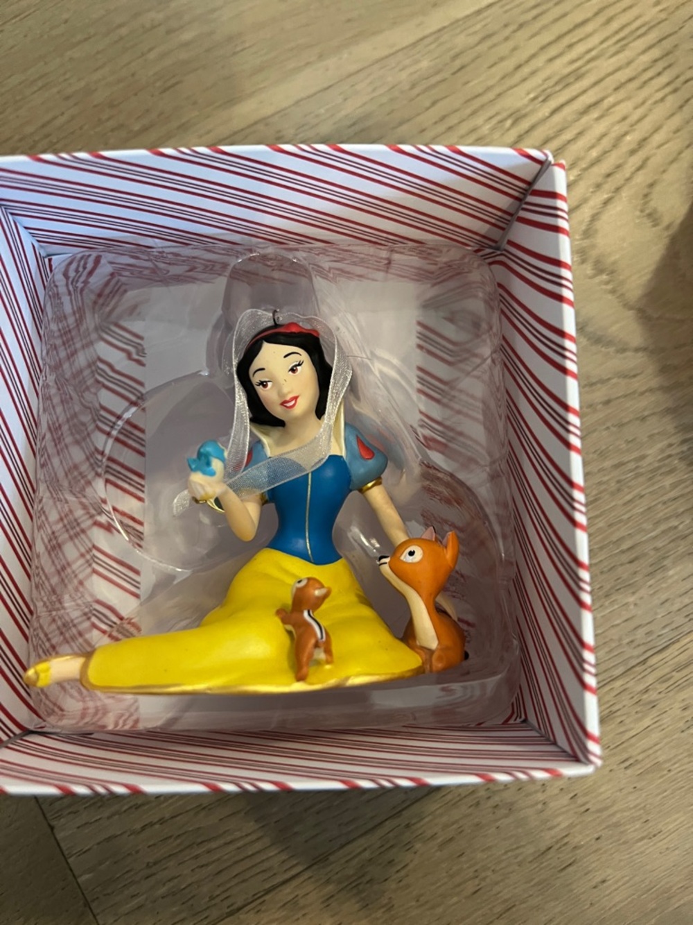 Snow White Figurine with Forest Friends - Blue, Yellow, Red